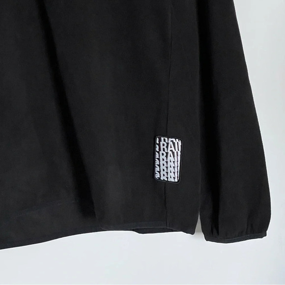 New! Rains Black Fleece Half Zip Pullover Top nwt 29700 - Picture 5 of 15